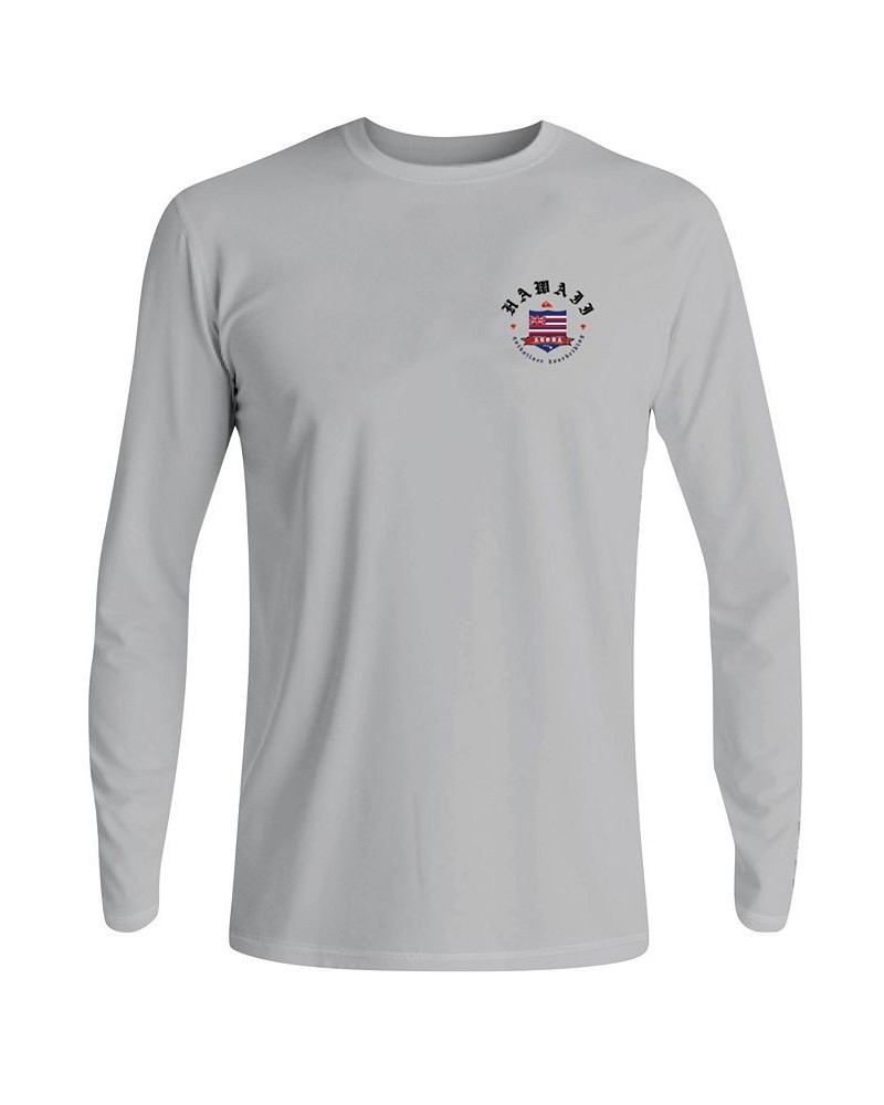 Quicksilver Men's Hi Royalty Long Sleeve Surf T-shirt Gray $23.20 Swimsuits