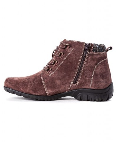 Women's Delaney Ankle Booties Brown $41.78 Shoes