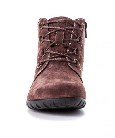 Women's Delaney Ankle Booties Brown $41.78 Shoes