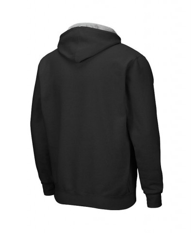 Men's Black West Virginia Mountaineers Arch and Logo 3.0 Full-Zip Hoodie $24.00 Sweatshirt