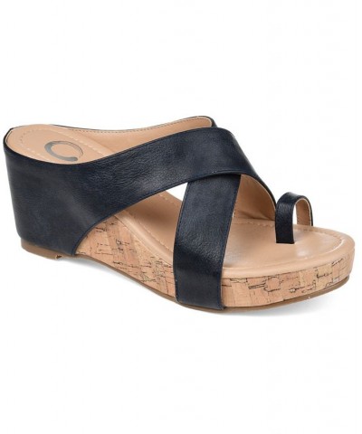 Women's Rayna Wedge Sandal Gray $53.99 Shoes