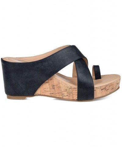 Women's Rayna Wedge Sandal Gray $53.99 Shoes