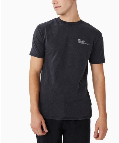 Men's Easy Crew Neck T-shirt Black $18.89 T-Shirts