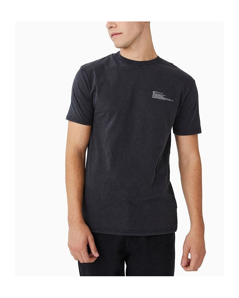 Men's Easy Crew Neck T-shirt Black $18.89 T-Shirts