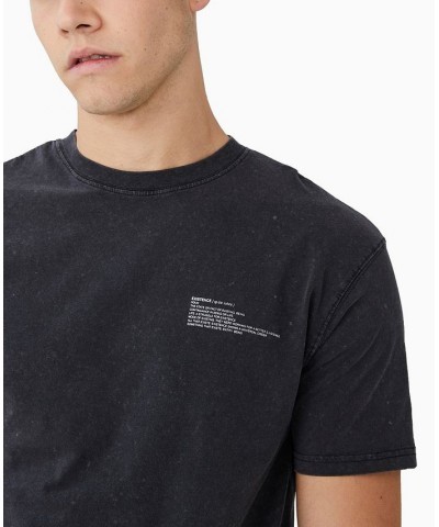 Men's Easy Crew Neck T-shirt Black $18.89 T-Shirts