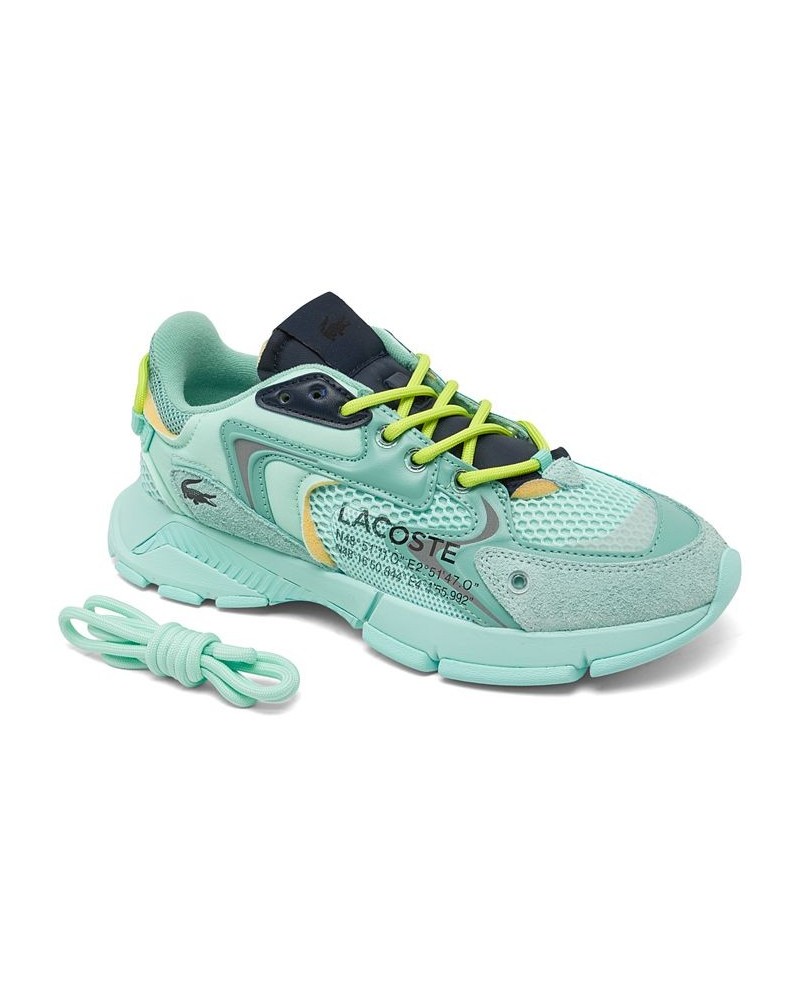 Women's L003 Neo Textile Casual Sneakers Blue $52.20 Shoes