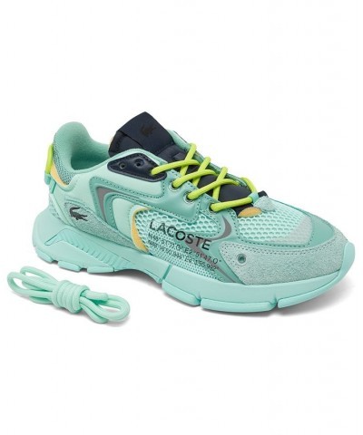 Women's L003 Neo Textile Casual Sneakers Blue $52.20 Shoes