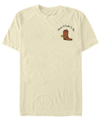 Men's My Boot Short Sleeve Crew T-shirt Tan/Beige $19.24 T-Shirts