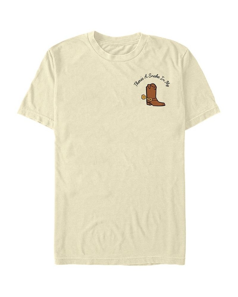 Men's My Boot Short Sleeve Crew T-shirt Tan/Beige $19.24 T-Shirts