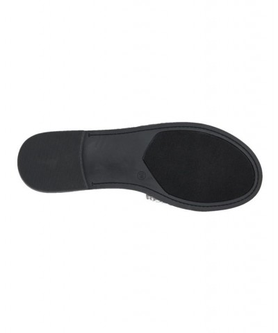 Women's Darcy Wide Width Flats Black $33.64 Shoes