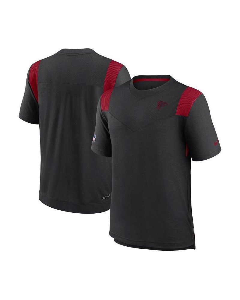 Men's Black Atlanta Falcons Sideline Tonal Logo Performance Player T-shirt $31.50 T-Shirts