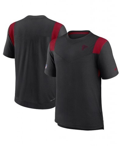 Men's Black Atlanta Falcons Sideline Tonal Logo Performance Player T-shirt $31.50 T-Shirts