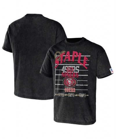 Men's NFL X Staple Black San Francisco 49ers Gridiron Short Sleeve T-shirt $16.40 T-Shirts