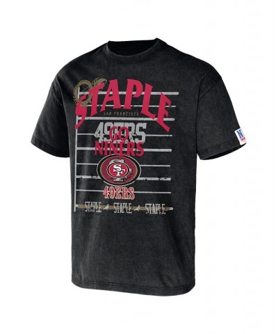 Men's NFL X Staple Black San Francisco 49ers Gridiron Short Sleeve T-shirt $16.40 T-Shirts