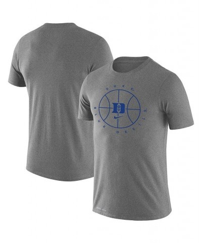 Men's Heathered Gray Duke Blue Devils Basketball Icon Legend Performance T-shirt $20.00 T-Shirts