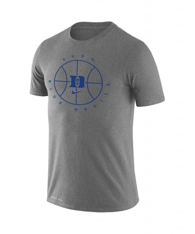 Men's Heathered Gray Duke Blue Devils Basketball Icon Legend Performance T-shirt $20.00 T-Shirts