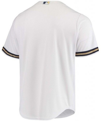 Men's White Milwaukee Brewers Team Official Jersey $47.25 Jersey