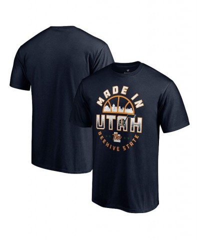 Men's Navy Utah Jazz Made In Utah Hometown Collection T-shirt $14.88 T-Shirts