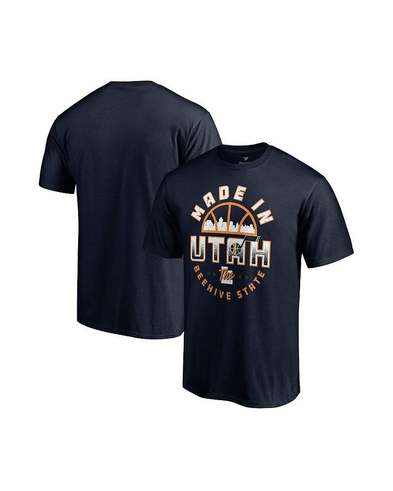 Men's Navy Utah Jazz Made In Utah Hometown Collection T-shirt $14.88 T-Shirts