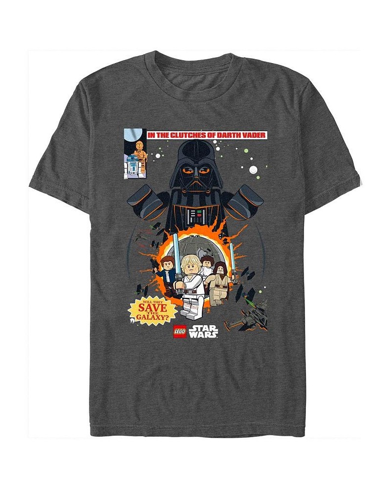 Men's Lego Star Wars Save The Galaxy Short Sleeve T-shirt Gray $17.15 T-Shirts