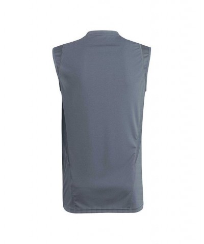 Men's Gray New York City FC 2023 On-Field Sleeveless Training Jersey $32.39 Jersey