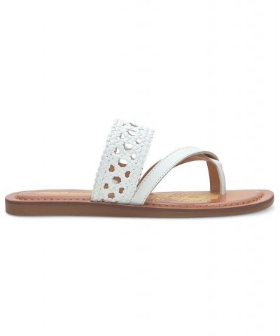 Women's Beckery Woven Flat Sandals White $37.95 Shoes