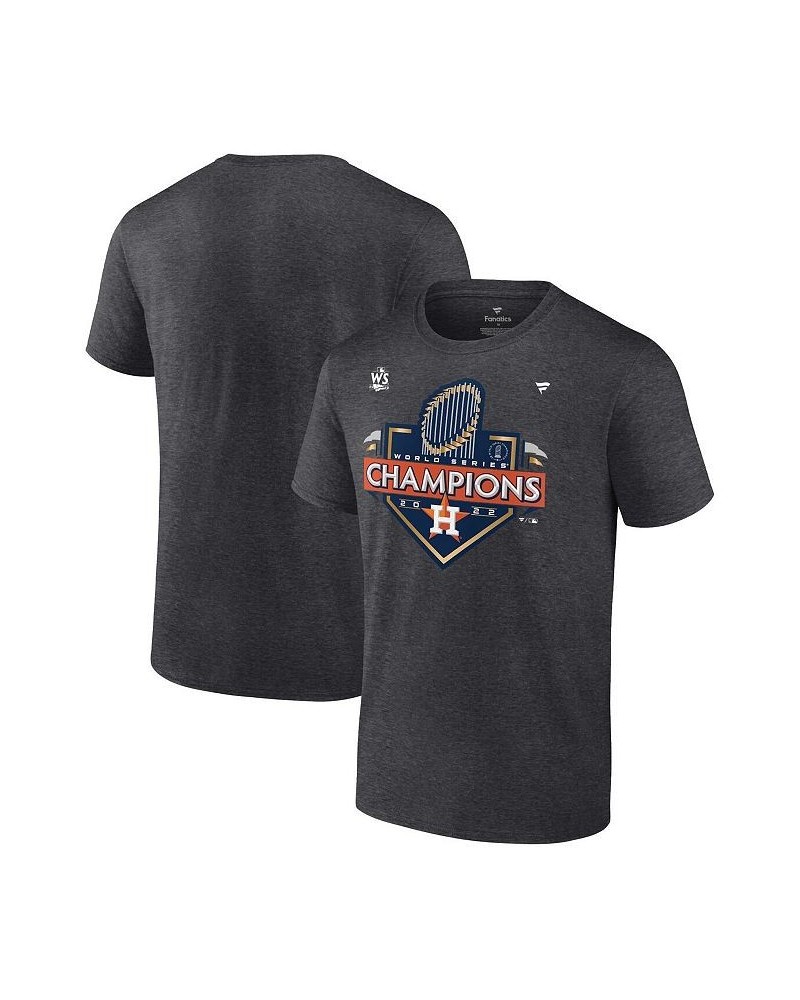 Men's Branded Heather Charcoal Houston Astros 2022 World Series Champions Locker Room Big and Tall T-shirt $34.19 T-Shirts