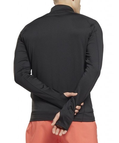 Men's Running Quarter-Zip Long-Sleeve Top Black $36.00 Sweatshirt