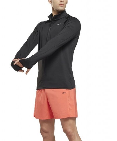 Men's Running Quarter-Zip Long-Sleeve Top Black $36.00 Sweatshirt