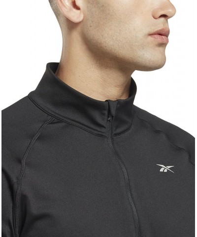 Men's Running Quarter-Zip Long-Sleeve Top Black $36.00 Sweatshirt