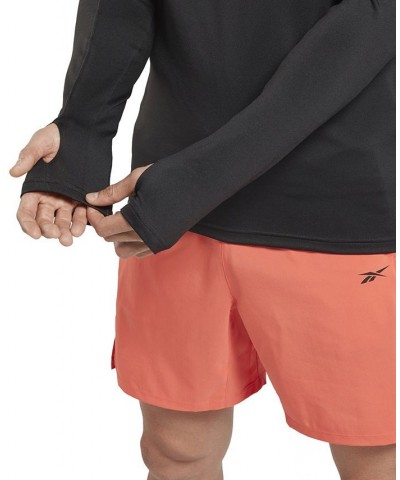 Men's Running Quarter-Zip Long-Sleeve Top Black $36.00 Sweatshirt