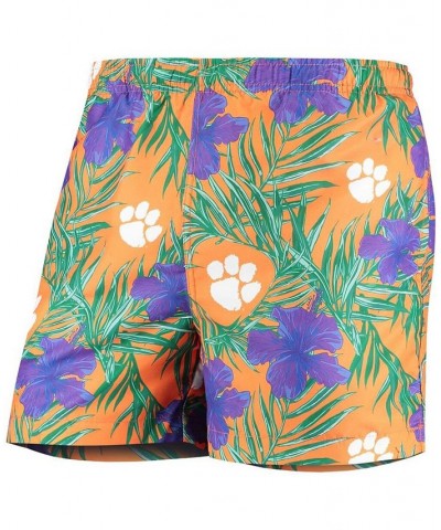 Men's Orange Clemson Tigers Swimming Trunks $29.63 Swimsuits