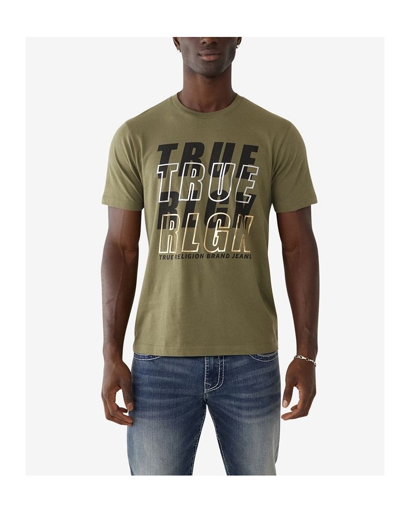 Men's Short Sleeves Stack Crewneck T-shirt Tan/Beige $19.98 T-Shirts