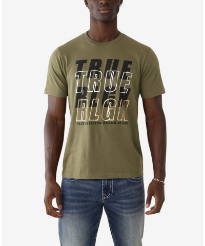 Men's Short Sleeves Stack Crewneck T-shirt Tan/Beige $19.98 T-Shirts