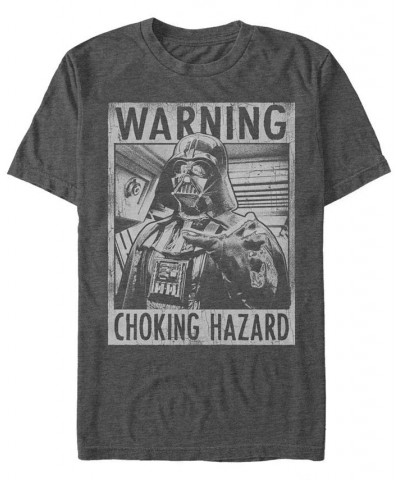 Star Wars Men's Classic Darth Vader Choking Hazard Short Sleeve T-Shirt Gray $17.84 T-Shirts