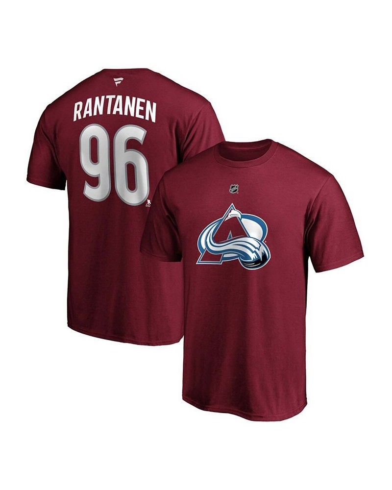 Men's Mikko Rantanen Burgundy Colorado Avalanche Team Authentic Stack Name and Number T-shirt $16.66 T-Shirts