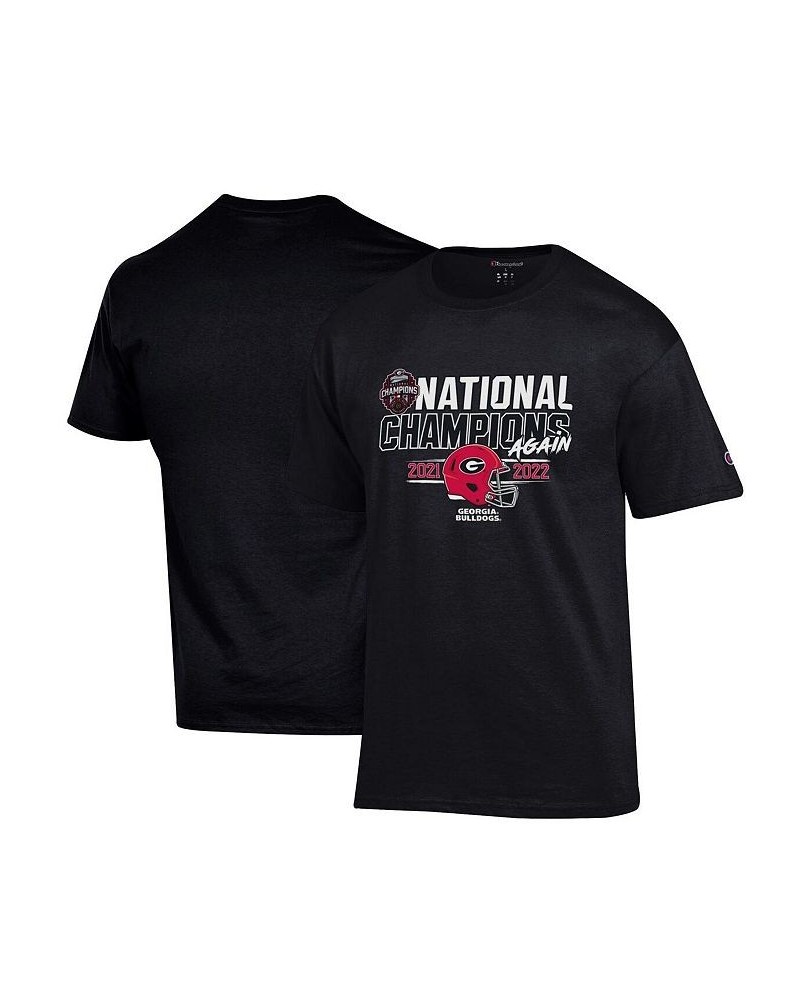 Men's Black Georgia Bulldogs Back-To-Back College Football Playoff National Champions T-shirt $19.60 T-Shirts