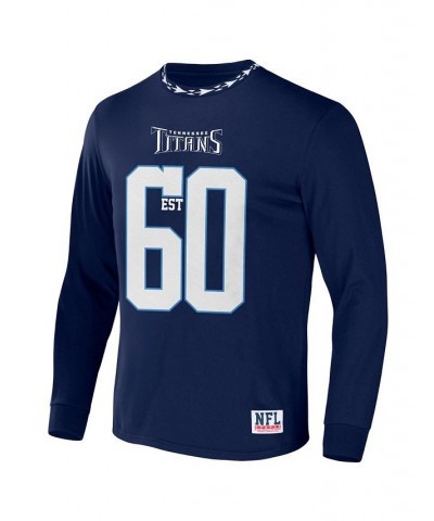 Men's NFL X Staple Navy Tennessee Titans Core Long Sleeve Jersey Style T-shirt $28.19 T-Shirts