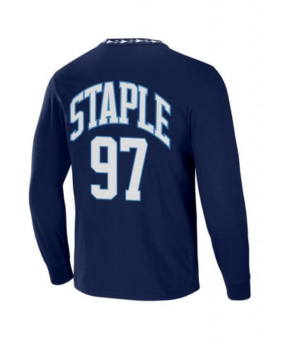 Men's NFL X Staple Navy Tennessee Titans Core Long Sleeve Jersey Style T-shirt $28.19 T-Shirts