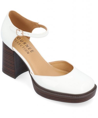 Women's Sophilynn Platform Heels White $41.00 Shoes