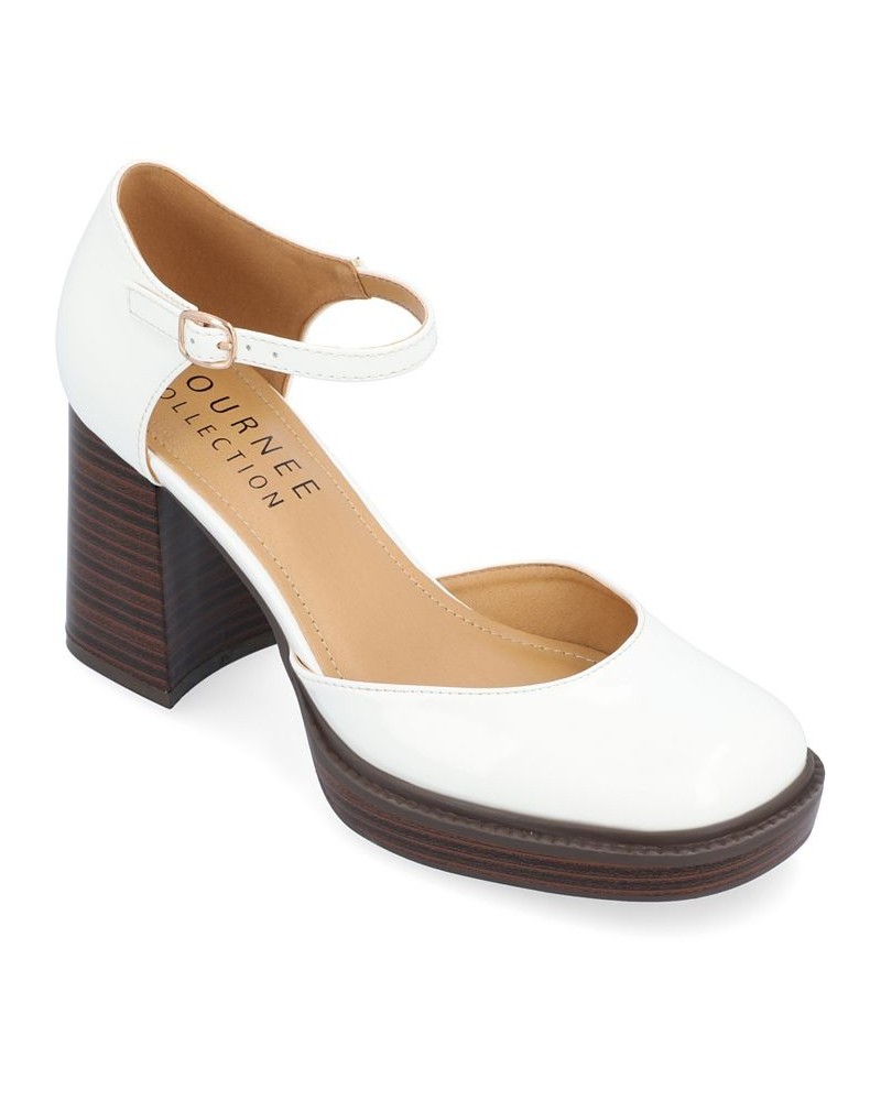 Women's Sophilynn Platform Heels White $41.00 Shoes