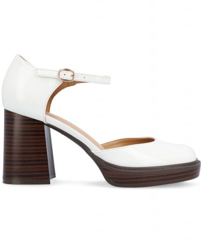 Women's Sophilynn Platform Heels White $41.00 Shoes