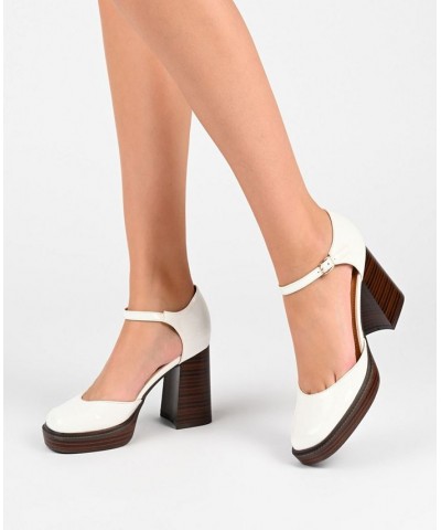 Women's Sophilynn Platform Heels White $41.00 Shoes