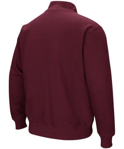 Men's Maroon Mississippi State Bulldogs Tortugas Logo Quarter-Zip Jacket $33.59 Sweatshirt