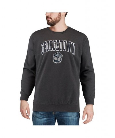 Men's Charcoal Georgetown Hoyas Arch and Logo Crew Neck Sweatshirt $25.20 Sweatshirt