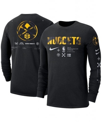 Men's Black Denver Nuggets Essential Air Traffic Control Long Sleeve T-shirt $29.63 T-Shirts