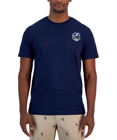 Men's Ocean Beach Classic-Fit Graphic T-Shirt Blue $10.56 T-Shirts