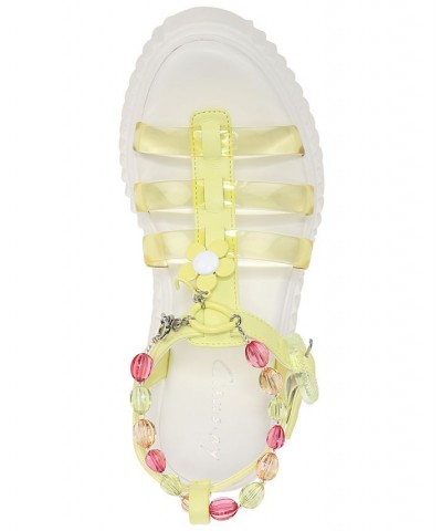 Ester Embellished Fisherman Platform Sandals White $52.32 Shoes