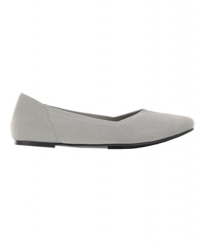 Women's Kerri Pointed Toe Flat Gray $33.60 Shoes