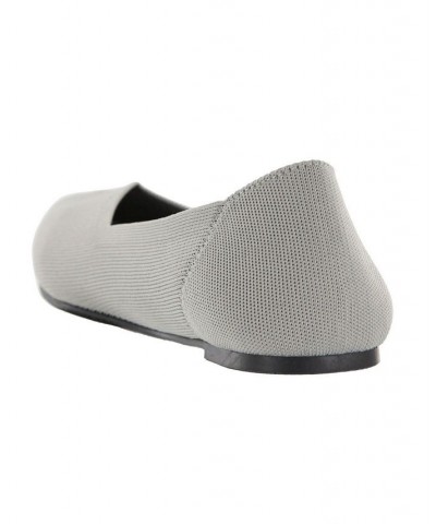 Women's Kerri Pointed Toe Flat Gray $33.60 Shoes